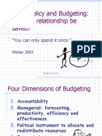 Fiscal Policy and Budgeting: Can This Relationship Be Saved?