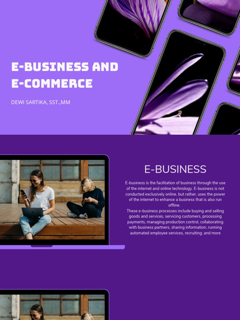 E-Business and E-Commerce Explained | PDF | E Commerce | Electronic ...