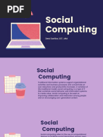 Traditional information systems support organizational activities and business processes and concentrate on cost reductions and productivity increases. A variation of this traditional model, social computing, is a ty