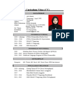 Curiculum Vitae (CV) : Data Pribadi