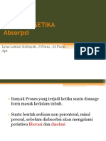 3. BIOFARMASETIKA Absorpsi