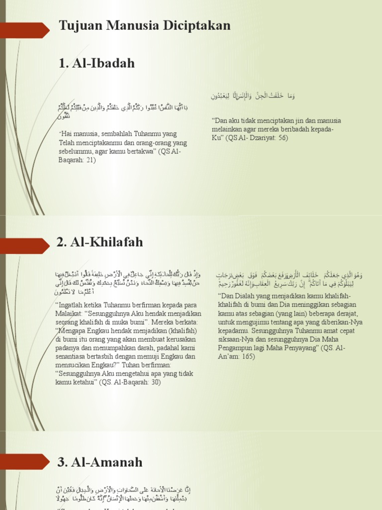 Tujuan Manusia Diciptakan Pdf