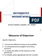 7 Measures of Dispersion