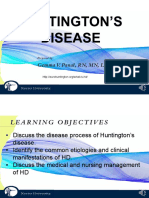 PLP Huntintons Disease