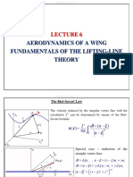 Aerodynamics of A Wing Fundamentals of The Lifting-Line Theory