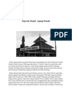 Sejarah Masjid Agung Demak