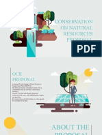 Conservation On Natural Resources Proposal: Lucky Taranee A. Gemina