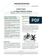 Lawn Care: Utility-Type Vehicle Safety