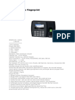 Solution X100c Fingerprint