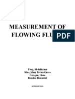 Measurement of Flowing Fluids