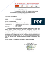 Surat Pernyataan Tidak Pailit dan Tidak Dalam Sanksi Pidana