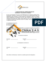 Acta de Constitución Del Comité Paritario de