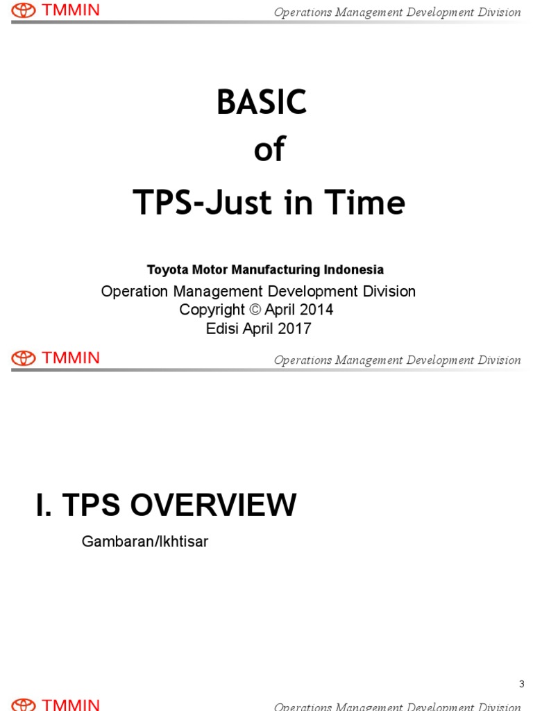 Basic TPS - (Edisi Apr 2017) | PDF | Bisnis