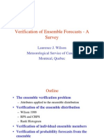 Verification of Ensemble Forecasts - A Survey