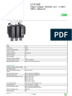 Product Data Sheet: Tesys F Contactor - 3P (3 No) - Ac-1 - 440 V 1260 A - Without Coil