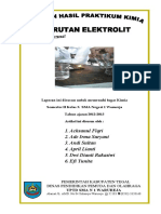 Laporan Hasil Praktikum Larutan Elektrol