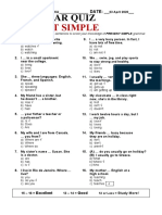 Grammar Quiz Present Simple