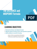 The DISTANCE and MIDPOINT formulas