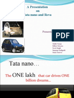 Tata Nano and Reva Presentation