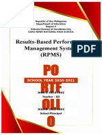 Results-Based Performance Management System (RPMS) : PO RTF OLI O