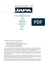 Tarea 6 y 7 de Analisis y Modificacion de Conductas