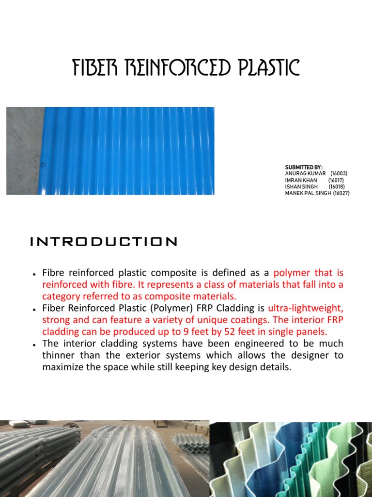 Fibre Reinforced Plastic Composites Overview | PDF | Composite Material ...