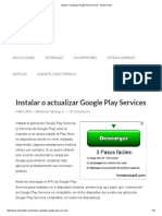 Instalar o actualizar Google Play Services