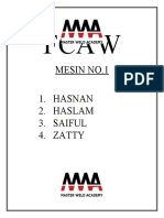 Mesin No.1 1. Hasnan 2. Haslam 3. Saiful 4. Zatty