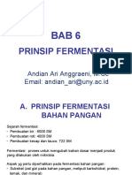 Mikrobiologi Pangan - BAB 6 - Prinsip Fermentasi