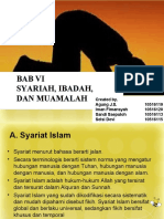 Pertemuan Ke - 11 - 12 Bab 6 Syariah Ibadah Dan Muamalah