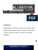 Forum Seminar Lektyur