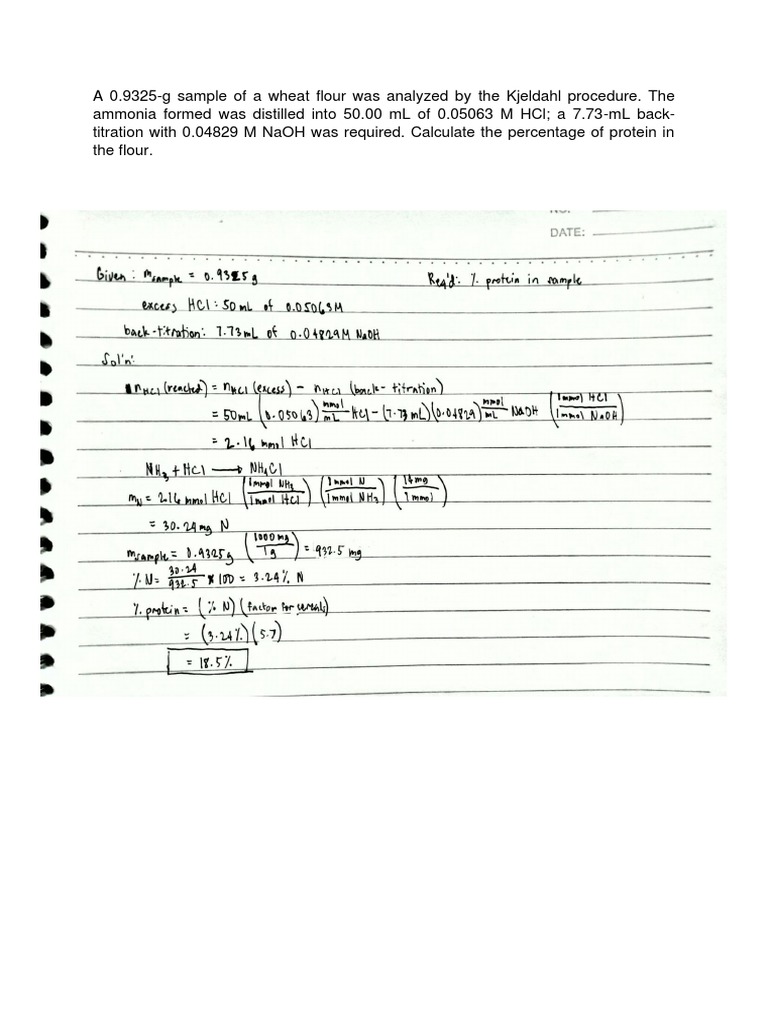 Applications in Neutralization Titration Sample Problems PDF