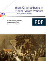 Management of Anesthesia in Chronic Renal Failure Patients: (Brief Practical Review)