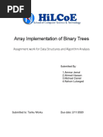 Array Representation of Binary Tree