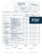 Electrical Panel Inspection Form Rev.000