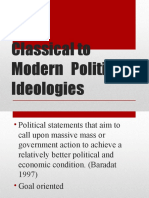 Classical to Modern Political Ideologies: Conservatism, Liberalism, Marxism & More