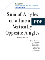 Sum of Angles On A Line and Vertically Opposite Angles