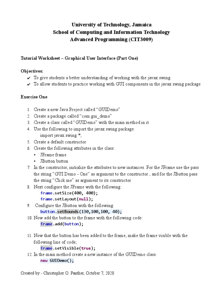 University of Technology, Jamaica School of Computing and Information ...