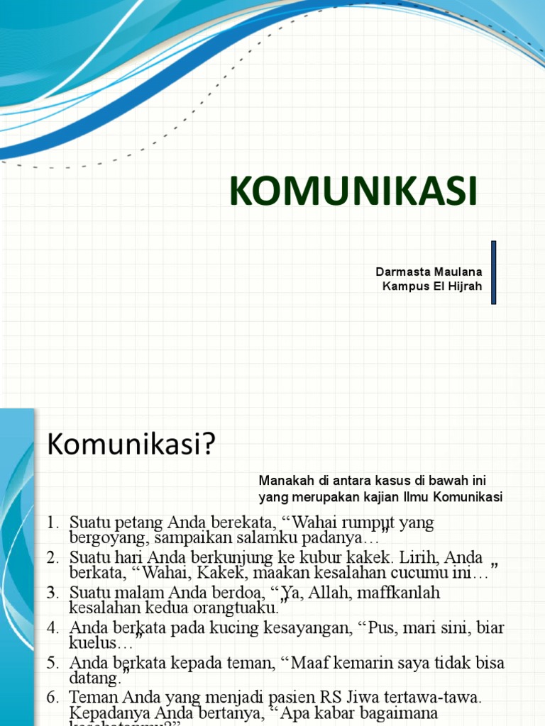 Konsep Dasar Komunikasi Pdf