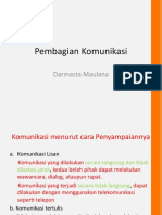 Pembagian Komunikasi