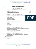 MGT603 Strategic Management Solved Final Term Paper 02
