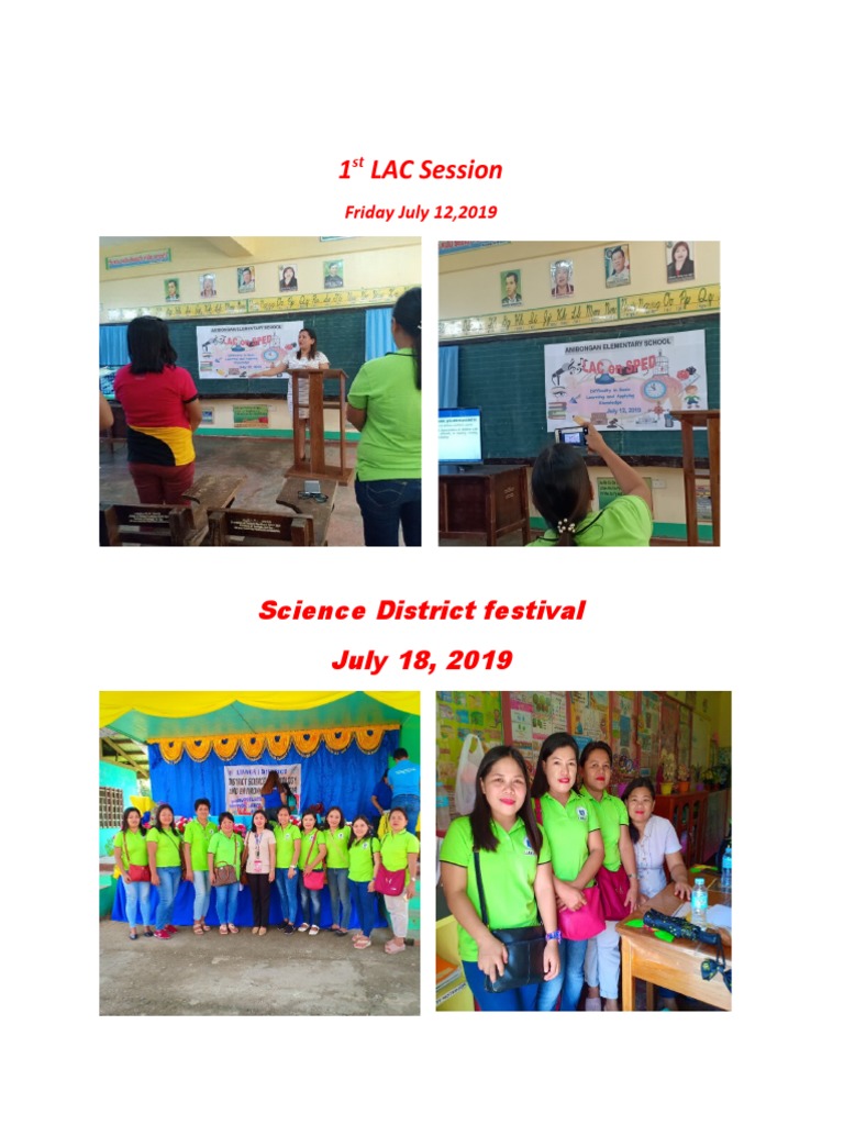 1st LAC Session & Science Festival 2019 | PDF