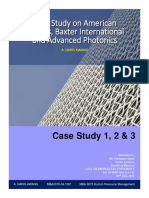 Case Study On American Airlines, Baxter International and Advanced Photonics