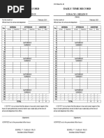 Daily Time Record Daily Time Record: Ignacio, Helen P. Ignacio, Helen P