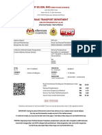 Renew Road Tax Receipt