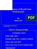 Best Practices of World Class Professionals UBL Nov 2006