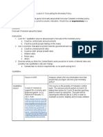 Bonnie Apis - Lesson 9 Monetary Policy