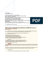 Alternative Dispute Resolution (ADR) Reviewer
