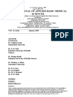 Indian Journal of Applied Basic Medical Science Jan - 2010