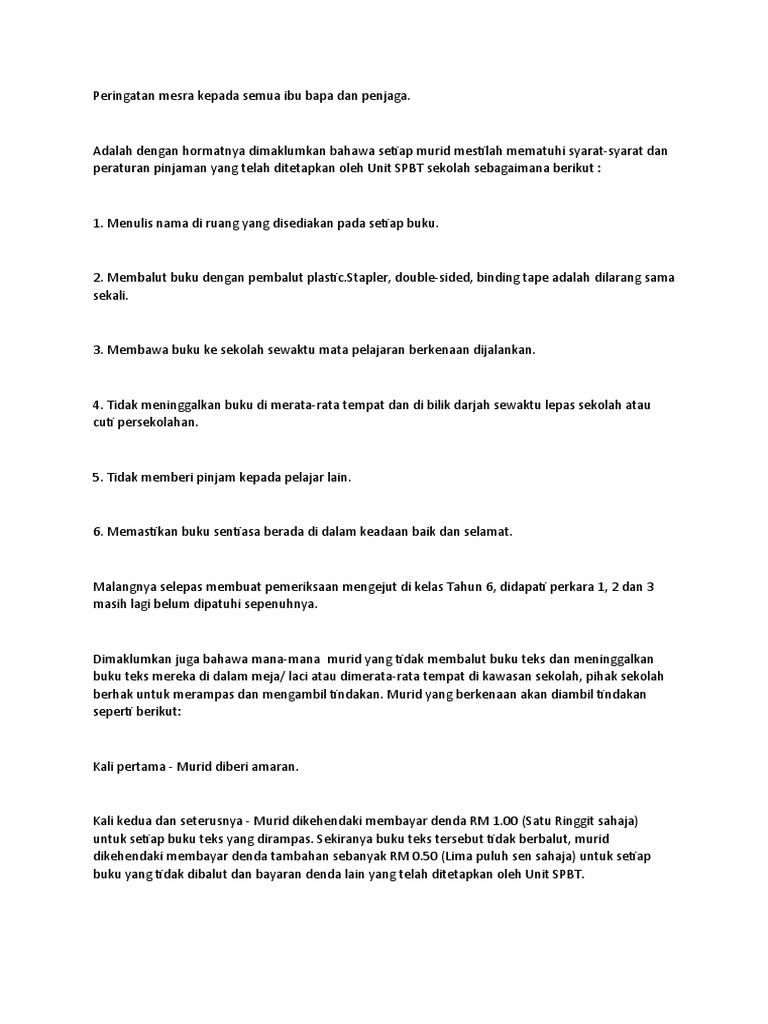 Surat Pekeliling Berkaitan Fizik